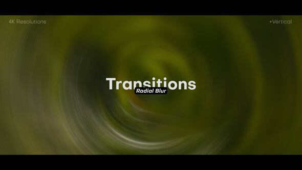 Videohive Radial Blur Transitions Horizontal & Vertical