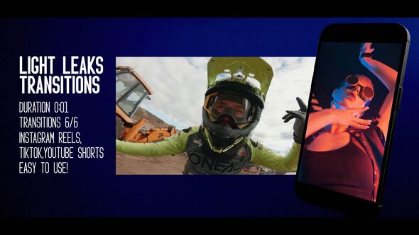 Videohive Horizontal and Vertical Light Leaks Transitions