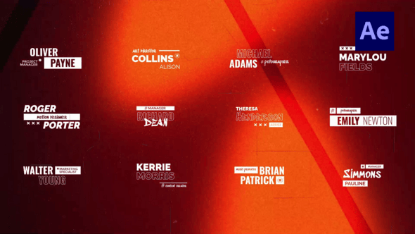 Videohive Dynamic Lower Third Titles /Ae