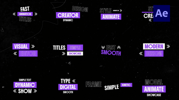 Videohive Text Titles /Ae