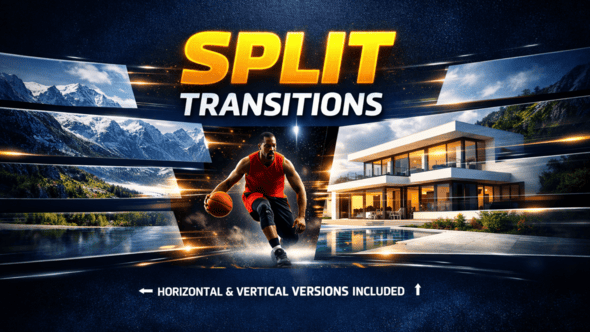 Videohive Split Transitions | Vertical and Horizontal