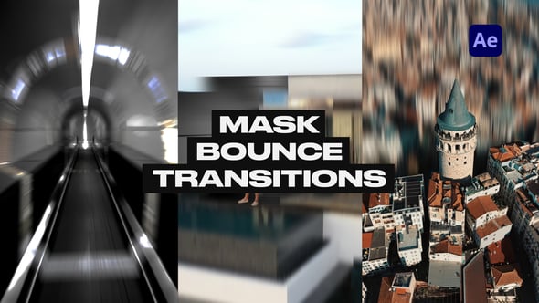 Videohive Vertical Mask Bounce Transitions