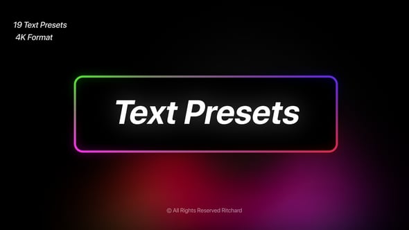 Videohive Text Presets 61476567