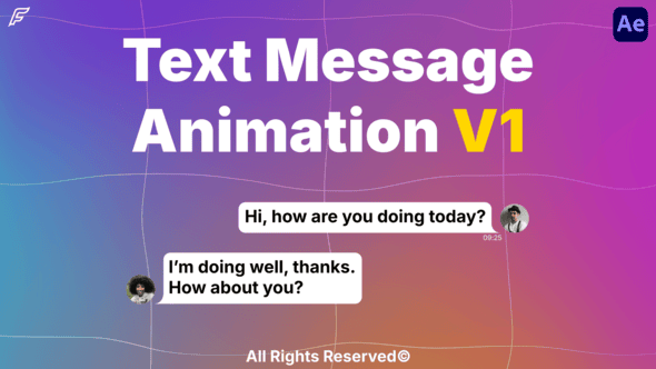 Videohive Text Message Animation – AE