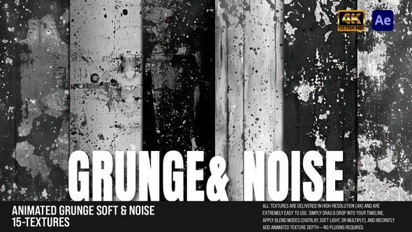 Videohive Animated Grunge Soft & Noise Textures