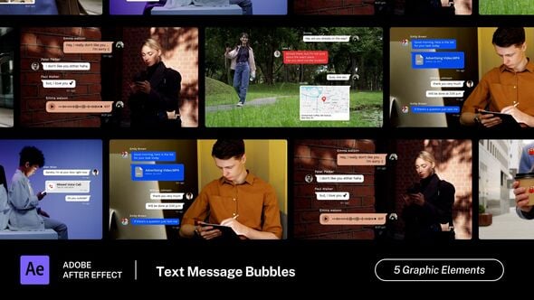 Videohive Text Message Bubbles