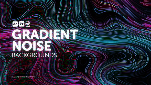 Videohive Gradient Noise Backgrounds | Abstract Grain Texture Motion Graphics Backdrops