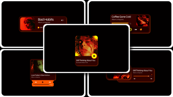 Videohive Music App Widget After Effect