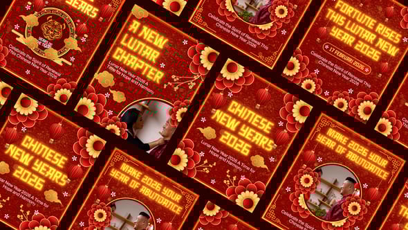 Videohive Chinese New Year Social Media After Effect