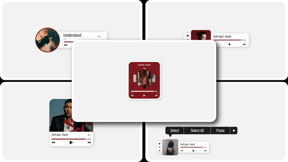 Videohive Music App Widget After Effect 61670776