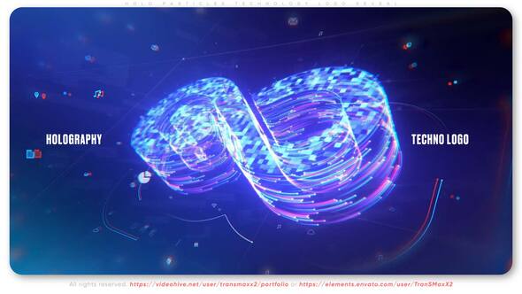 Videohive Holo Lines Technology Logo Reveal