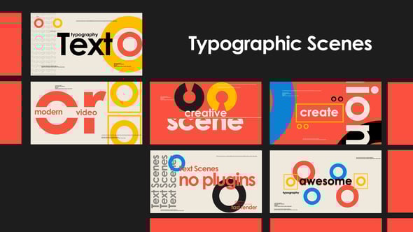Videohive Typographic Scenes 61682499