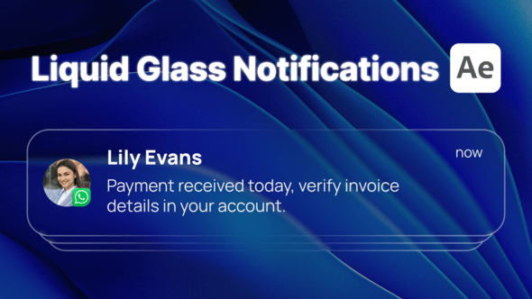 Videohive Phone Notifications (Liquid Glass Style)