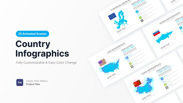 Videohive Country Infographics