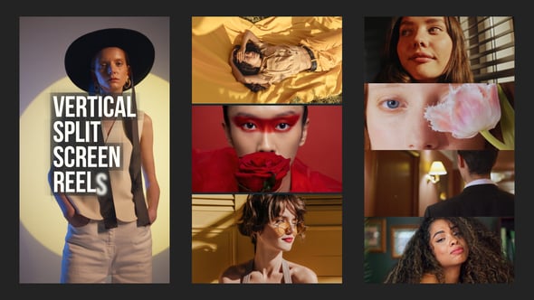 Videohive Vertical Split Screen Reels