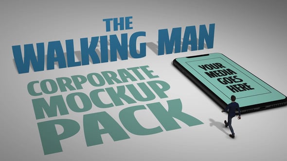 Videohive The Walking Man (Corporate Mockup Pack)