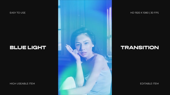 Videohive Blue Light Transition