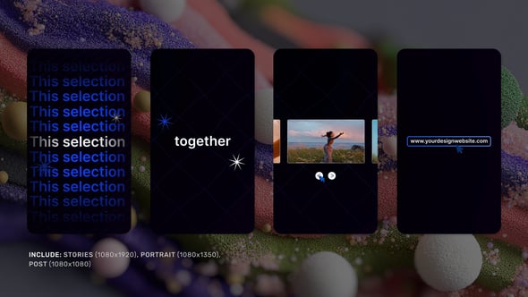 Videohive Vertical Typography Intro