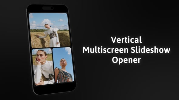 Videohive Vertical Multiscreen Slideshow Opener