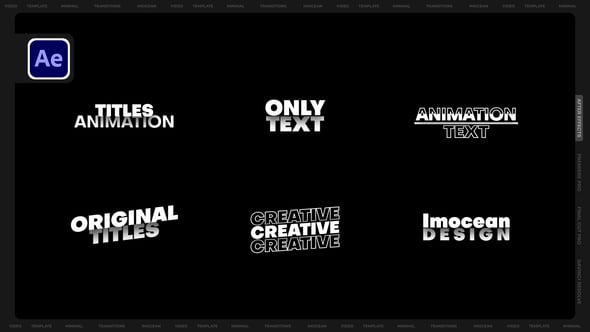 Videohive Text Animation X