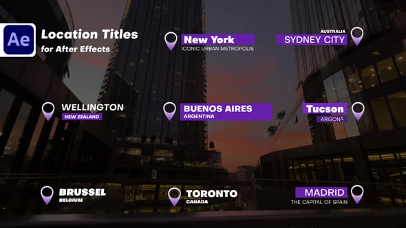 Videohive Location Titles X