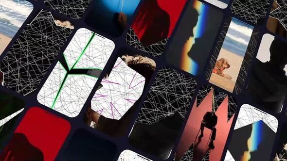 Videohive Vertical Scrible Transition Pack