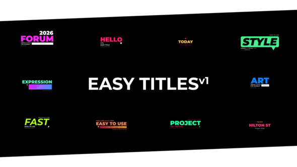 Videohive Easy Title