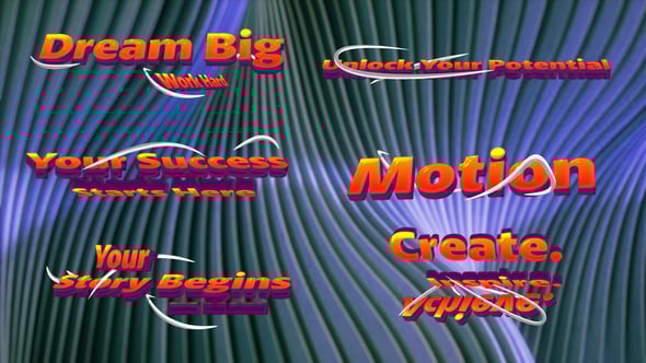 Videohive 3D Typography Titles 61460319