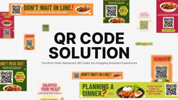 Videohive QR Code Food