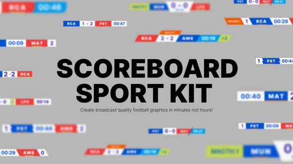 Videohive Scoreboard Sport Kit