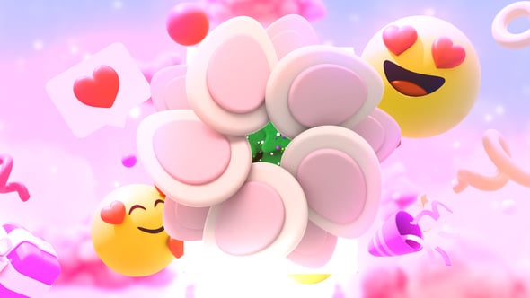 Videohive Valentine’s Day 3D Emoji Opener