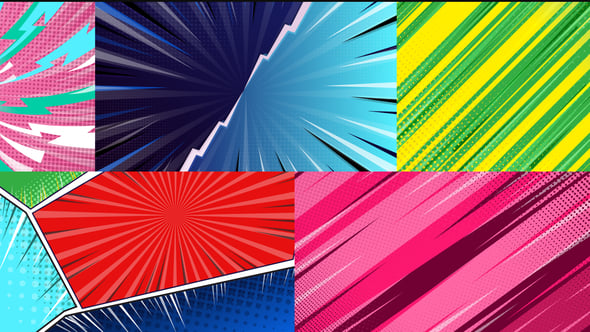 Videohive Comic Background Loop After Effect