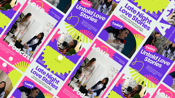 Videohive Love Stories Podcast Intro After Effect