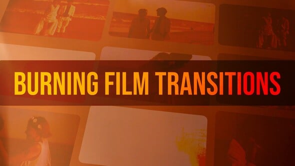 Videohive Burning Film Transitions