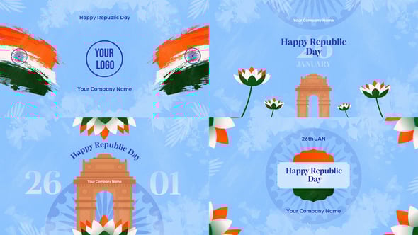 Videohive Indian National Holiday Wishes Pack