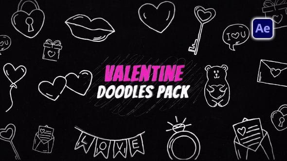 Videohive Valentine Doodles Pack