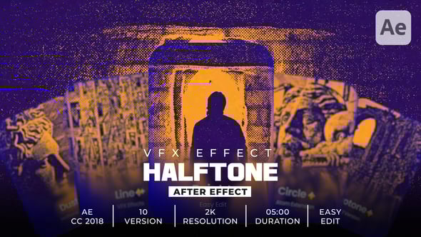 Videohive – Halftone Wall Map Effects