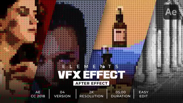 Videohive – 8-Bit Number & Grid Effects