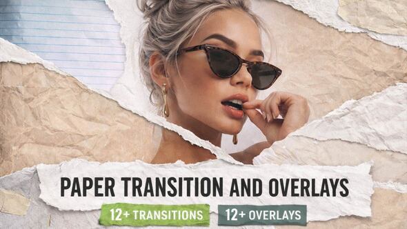 Videohive – Paper Transition and Overlays Bundle
