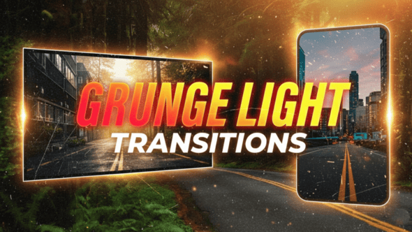 Videohive – Grunge Light Transitions