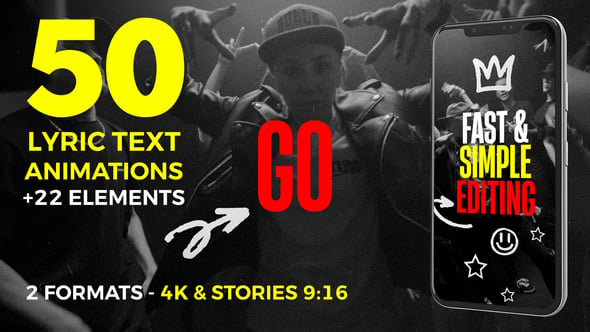 Videohive – Lyric Text Animations