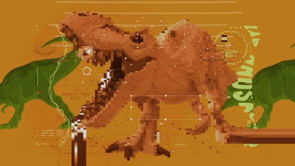 Videohive – Glitch Dinosaur