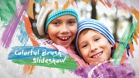 Videohive – Colorful Brush Slideshow 23674567