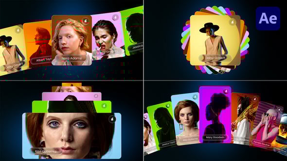 Videohive – Liquid Glass Carousel Loop Pack