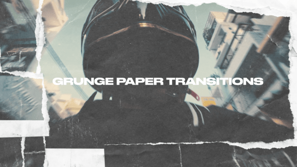 Videohive – Grunge Paper Transitions