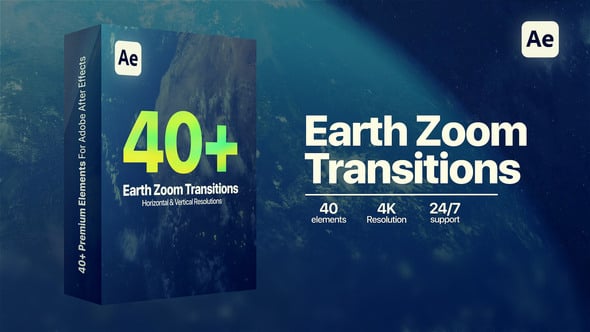 Videohive – Earth Zoom Transitions