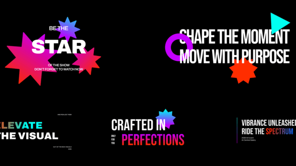 Videohive – Multicolor Titles Pack After Effects