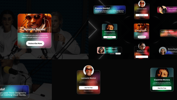 Videohive – Lower Thirds Holographic Abstract After Effect