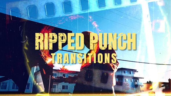Videohive – Ripped Punch Transitions