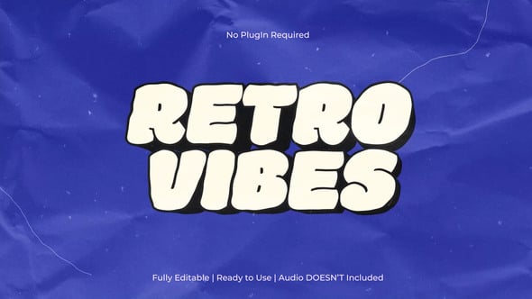 Videohive – Chunky Retro Display Text Animation